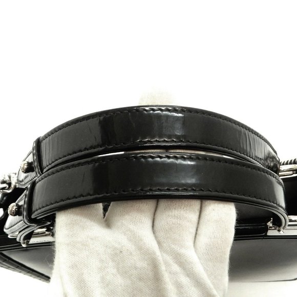Chanel Enamel Black Chain Shoulder Bag - Picture 7 of 9